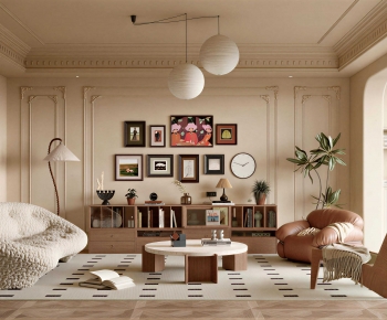 French Style A Living Room-ID:641433008