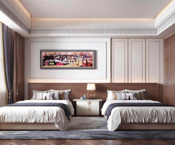 New Chinese Style Bedroom-ID:984001232