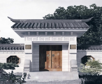 Chinese Style Facade Element-ID:733745106