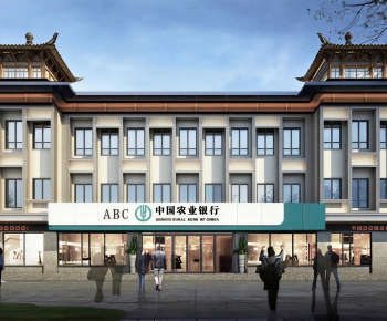 New Chinese Style Appearance Of Commercial Building-ID:687858101