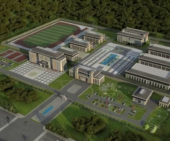 Modern Architectural Bird's-eye View Planning-ID:798942093