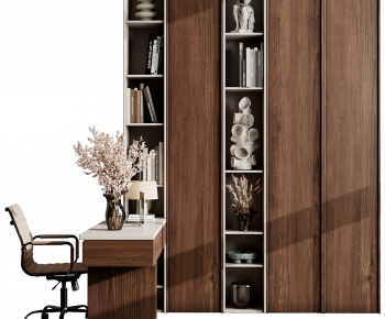 Modern Computer Desk And Chair-ID:618407019