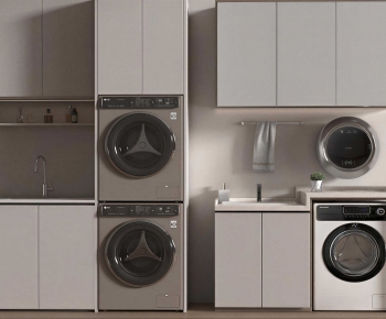 Modern Laundry Cabinet-ID:845031981