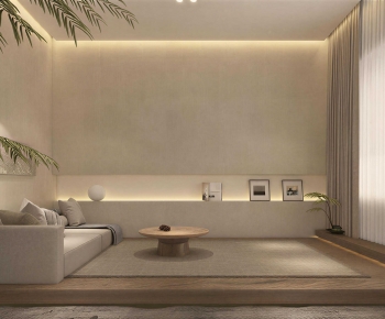 Wabi-sabi Style A Living Room-ID:297008993