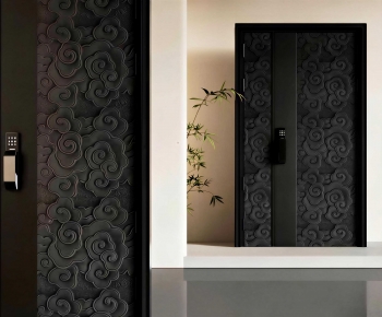 New Chinese Style Entrance Door-ID:521636964