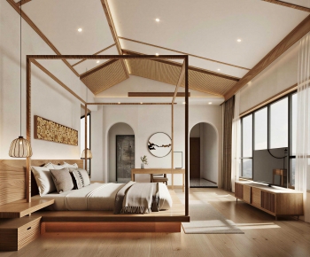 New Chinese Style Bedroom-ID:273139958