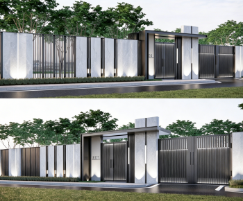 Modern Facade Element-ID:440694093