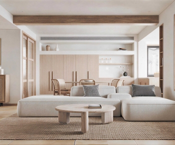 Wabi-sabi Style A Living Room-ID:380330095