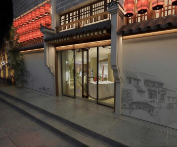 New Chinese Style Facade Element-ID:461486108