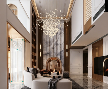 Modern A Living Room-ID:438822981