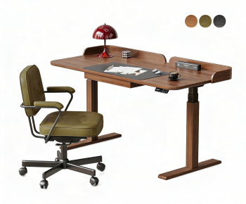 Modern Computer Desk And Chair-ID:270875938