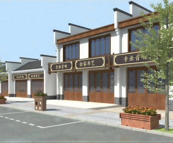 New Chinese Style Appearance Of Commercial Building-ID:123111964