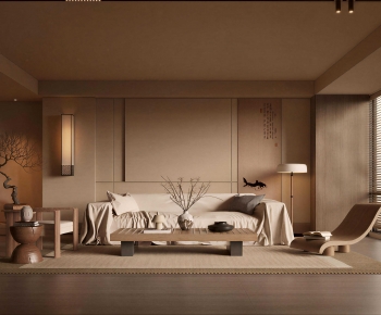 Wabi-sabi Style A Living Room-ID:279604917