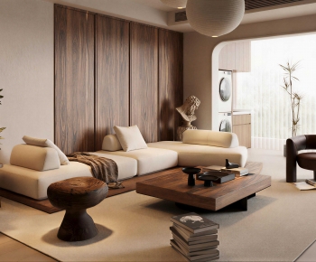 Wabi-sabi Style A Living Room-ID:567479177