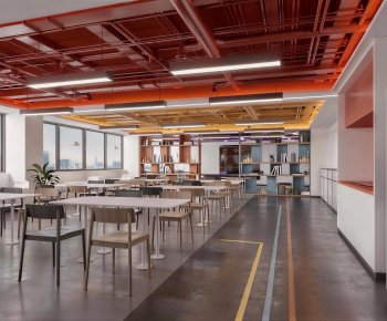 Industrial Style Office Tea Room-ID:506999022