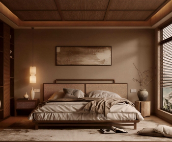 Wabi-sabi Style Bedroom-ID:279405126