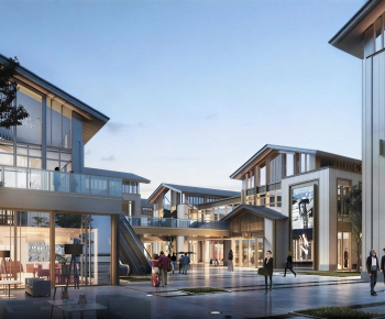 New Chinese Style Commercial Street-ID:257983922