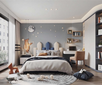 Modern Boy's Room And Son's Room-ID:752732991