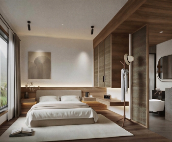Wabi-sabi Style Bedroom-ID:270880949
