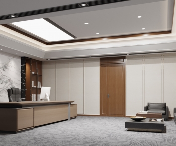 New Chinese Style Manager's Office-ID:664882907
