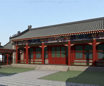 Chinese Style Ancient Architectural Buildings-ID:730209472