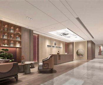 Modern Office Reception Desk-ID:725117921