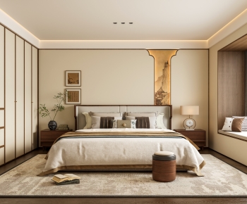 New Chinese Style Bedroom-ID:630311012
