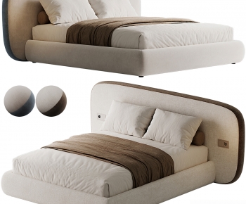 Modern Double Bed-ID:725697991