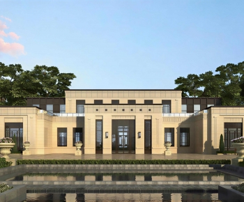 New Classical Style Appearance Of Commercial Building-ID:988873962