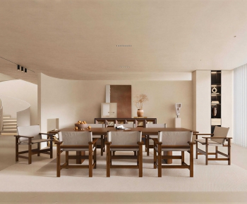 Wabi-sabi Style Dining Room-ID:712428099