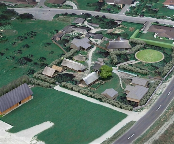 New Chinese Style Architectural Bird's-eye View Planning-ID:471425062