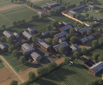 New Chinese Style Architectural Bird's-eye View Planning-ID:268574008