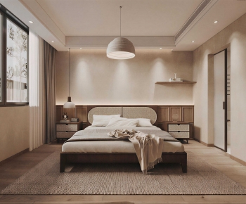 Wabi-sabi Style Bedroom-ID:305422079