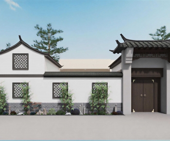New Chinese Style Facade Element-ID:908190011
