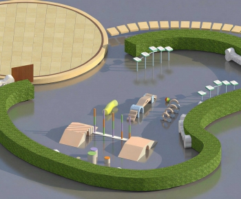 Modern Park Landscape-ID:310751914