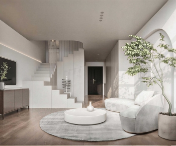 Wabi-sabi Style A Living Room-ID:751841073
