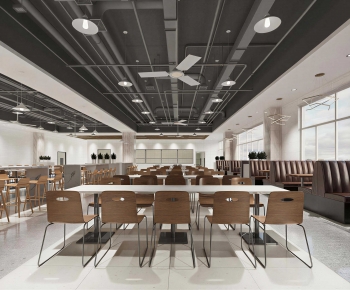 Industrial Style Office Canteen-ID:734314922