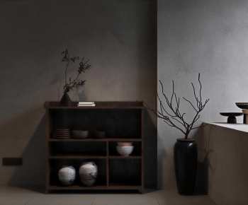 Wabi-sabi Style Side Cabinet-ID:812459087