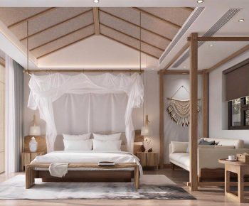 Wabi-sabi Style Bedroom-ID:147856953