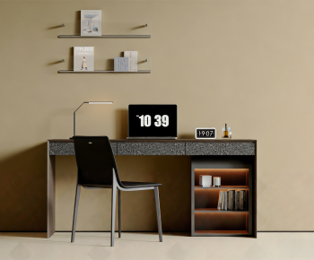 Modern Computer Desk And Chair-ID:139981991