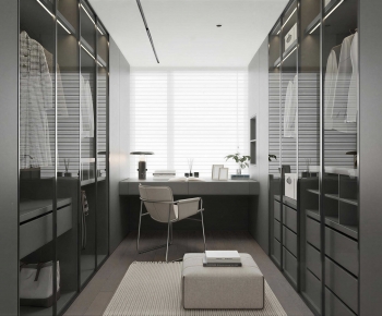 Modern Clothes Storage Area-ID:677953004