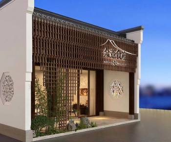 New Chinese Style Facade Element-ID:354743968