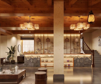New Chinese Style Lobby Hall-ID:578149082