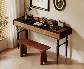 Wabi-sabi Style Computer Desk And Chair-ID:456180109