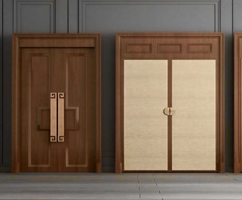 New Chinese Style Double Door-ID:832894097