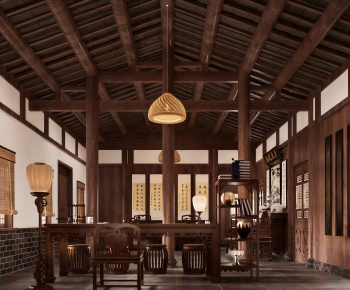 Wabi-sabi Style Study Space-ID:552478084