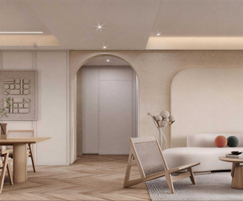 Wabi-sabi Style A Living Room-ID:953584919