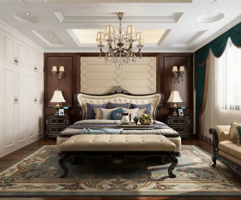 American Style Bedroom-ID:442610036