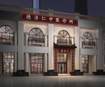 New Chinese Style Facade Element-ID:148371932
