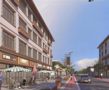 New Chinese Style Commercial Street-ID:442061902